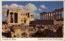 Acropolis at Athens (TWA Kodachrome) Postcard