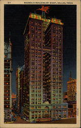 Magnolia Building by Night Postcard