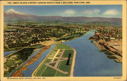 Swan Island Airport, Portland, Ore Postcard