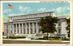 Linn County Court House Cedar Rapids, IA Postcard Postcard