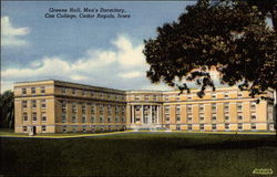 Greene Hall, Men's Dormitory, Coe College Postcard