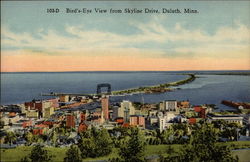 Bird's-Eye View from Skyline Drive Postcard