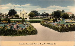 Audubon Park and View of Zoo Postcard