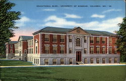 Educational Bldg, University of Missouri Columbia, MO Postcard Postcard