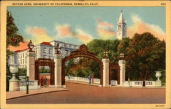 Sather Gate, University of California Postcard