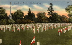 Confedereate Cemetery Winchester, VA Postcard Postcard