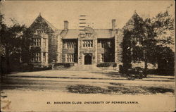 21 Houston Club University of Pennsylvania Postcard