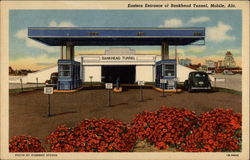 Eastern Entrance of Bankhead Tunnel Mobile, AL Postcard Postcard