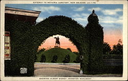 Gateway to Metaire Cenetery Postcard
