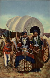 Navajo Women in Native Gard New Mexico Postcard Postcard