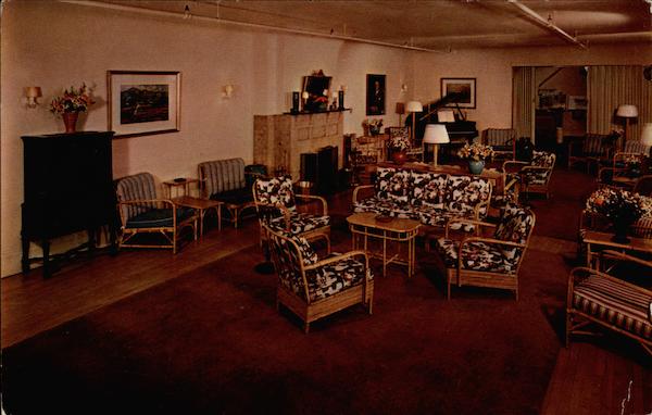 The Main Lobby, St. Moritz Hotel Lake Placid New York