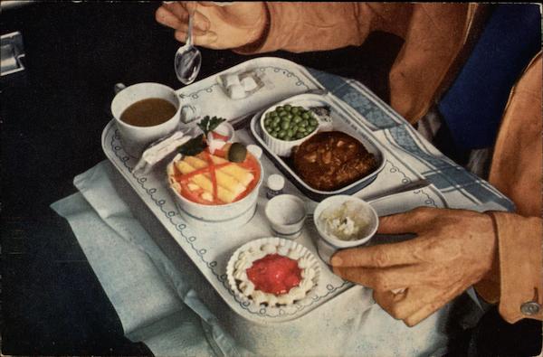 Dinner on United Airline Advertising