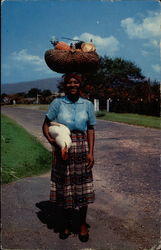 Returning from Market Postcard