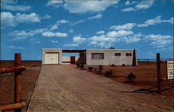 One of the first houses to go up in The Valley of the Estancia Ranchettes Postcard