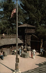 Tom Sawyer's Fort - Disneyland Postcard