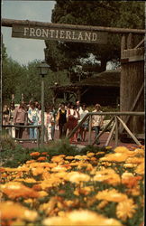 Frontierland Entrance Postcard