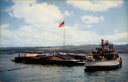 Remains of U.S.S. Arizona, Pearl Harbor Postcard