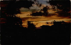 Sunset on Johnston Island Atoll Postcard