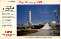 Along the Way of TWA...Fabulous Disneyland Postcard