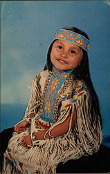 Apache Girl Native Americana Postcard Postcard