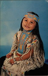Apache Girl Postcard