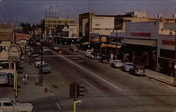 Downtown Tulare Postcard