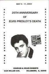 25th Anniversary of Elvis Presley's Death Postcard