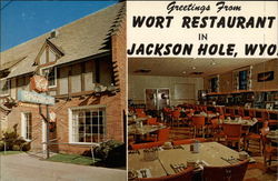 Wort Restaurant Jackson, WY Postcard Postcard