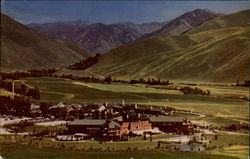 Sun Valley Village from Penny Mountain Idaho Postcard Postcard