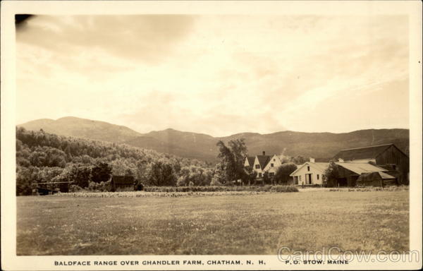 Baldface Range Over Chandler Farm Chatham New Hampshire