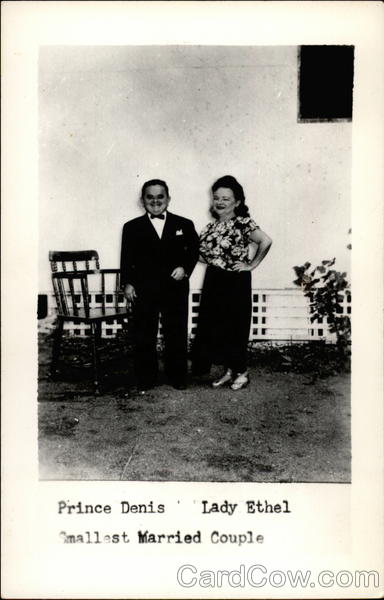 Midgets Prince Denis & Lady Ethel Smallest Married Couple
