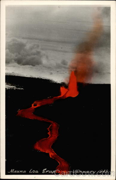 Mauna Loa Eruption, January 1949 Hawaii
