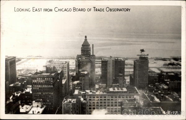 Looking East from Chicago Board of Trade Observatory Illinois