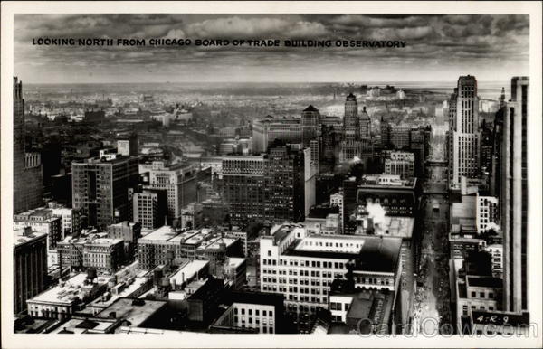 Looking North from Chicago Board of Trade Building Observation Illinois