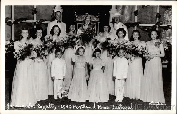 1949 Portland Rose Festival - Jr. and Sr. Royalty Oregon