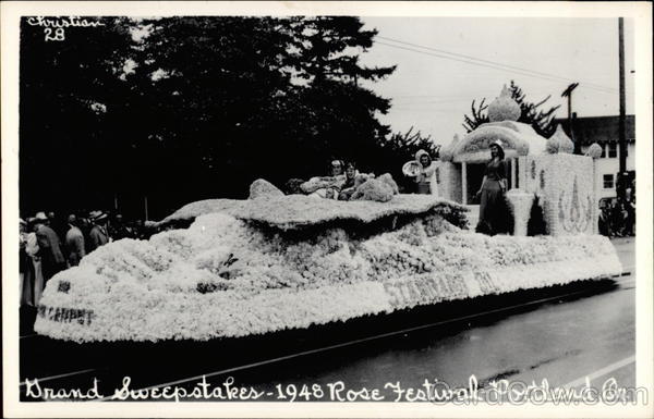 1948 Rose Festival Grand Sweepstakes Portland Oregon