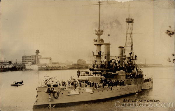 Battleship Oregon on her Last Trip Boats, Ships