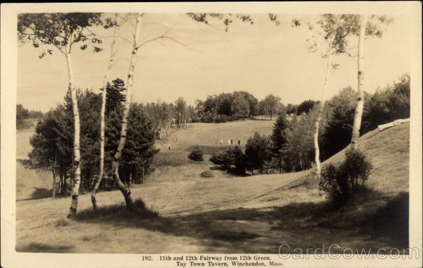 11th and 12th Fairway from 12th Green of Toy Town Tavern Winchendon Massachusetts