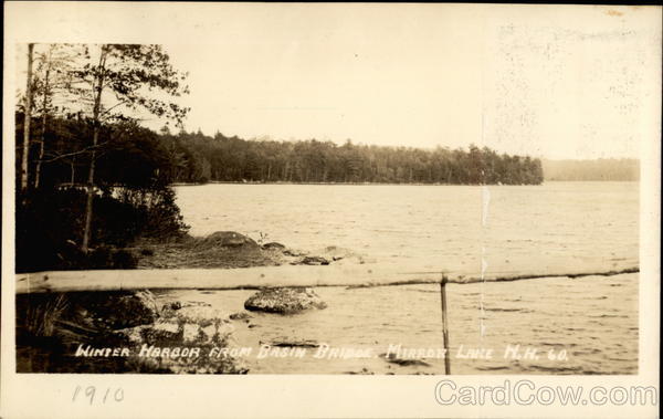 Winter Harbor From Basin Bridge Mirror Lake New Hampshire