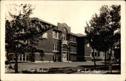 High School Kimball, NE Postcard Postcard