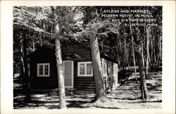 Goldies and Maddies Modern Resort, on Movil and Big Turtle Lakes Postcard