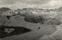 Satan's Speedway Badlands National Park, SD Postcard Postcard