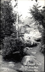 The Queen's Chair Rib Mt. State Park Postcard