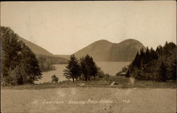 View from Jordans Pond House Seal Harbor, ME Acadia National Park Postcard Postcard