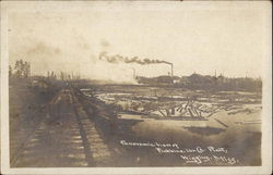 Panoramic View of Finkbine Lumber Co. Plant Wiggins, MS Postcard Postcard