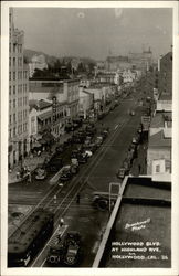 Hollywood Blvd. at Highland Ave Postcard