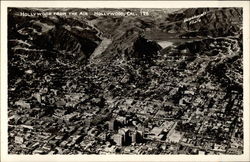 Hollywood from the air Postcard