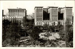 Pershing Square and Biltmore Hotel Postcard