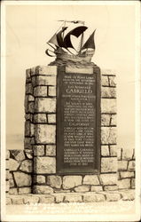 Monument to Ivan Rodriguez Cabrillo Postcard