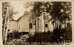 Epworth Institute - Dining Hall, Lake Michigamme Postcard